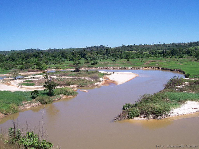 The rio Pindaré in Maranhão state, Brazil which is being heavily-degraded by human activity.